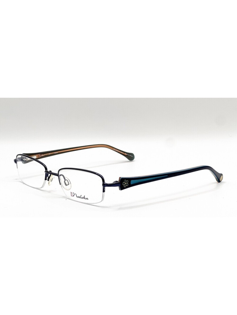 NEW NODOKA ND10157 BL BLUE AUTHENTIC EYEGLASSES 50-19